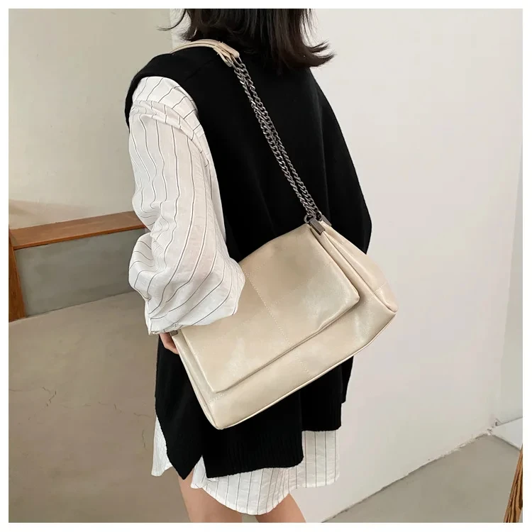 

Women Leather Shoulder Bag Fashion Designer Ladies Messenger Bags New Luxury Female Large Capacity Crossbody Bag