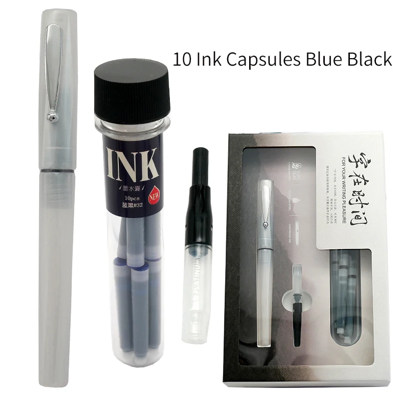 

PLATINUM Platinum Birthstone Pearl Fai Перьевая ручка Набор капсул с чернилами Подарочная коробка Платиновое слово в времени