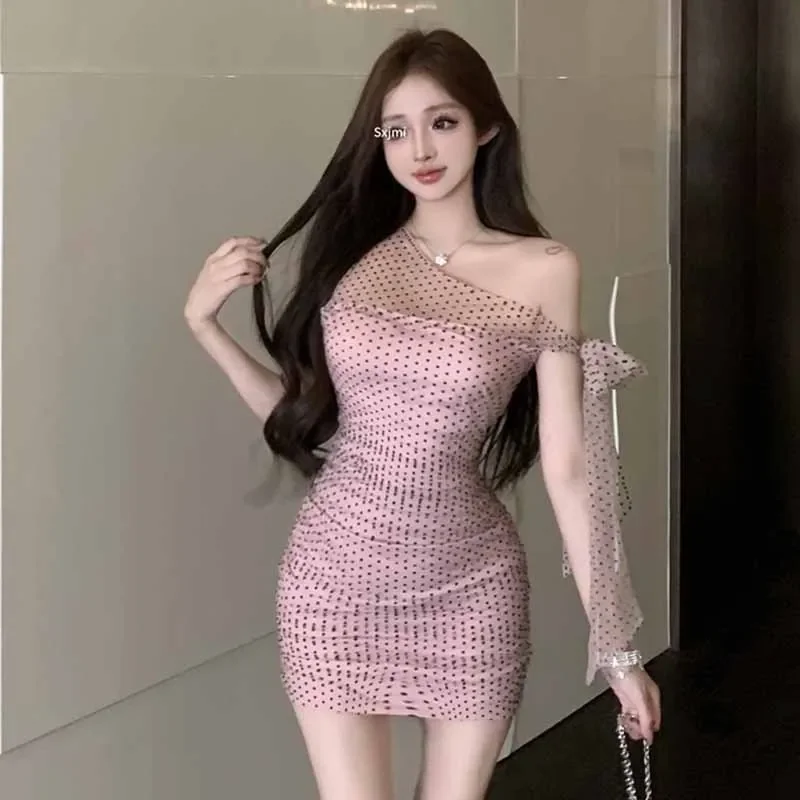 Модель 2024 года женское модное приталенное платье во французском стиле без