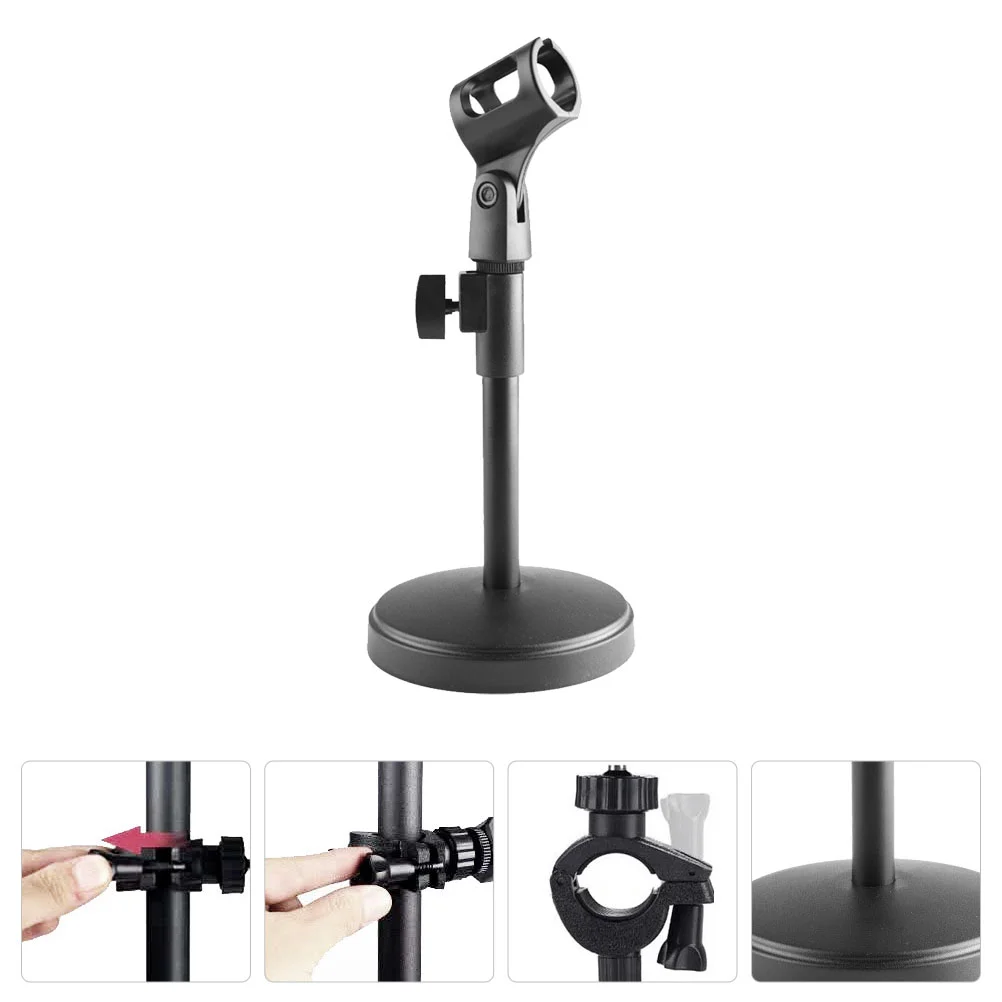

1PC Telescopic with Clip Table Desk Mic Bracket Mic Mount Mic Support