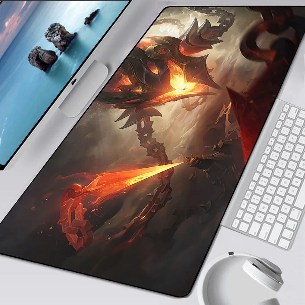 Большой игровой коврик для мыши League of Legends VelKoz компьютерный ноутбука клавиатура