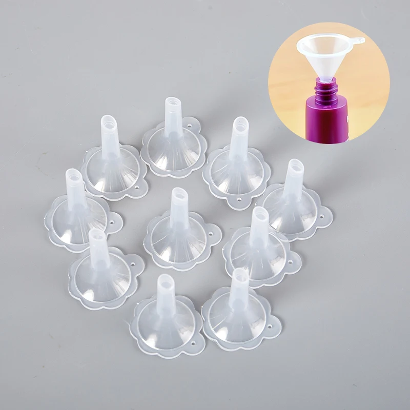 

10 шт., пластиковые прозрачные мини-Бутылочки для духов