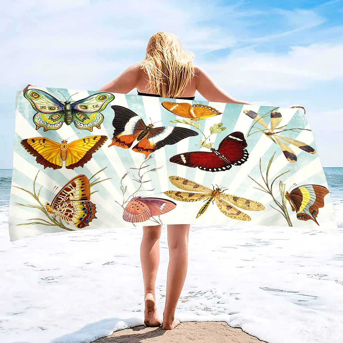 

Beach Towel Summer Animal Boho Design Bath Towels Extra Large Sand Free Quick Dry Travel Towels Gifts for Yoga Sports Adults
