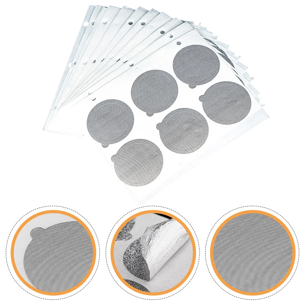 

60pcs Reusable Coffee Espresso Seal Stickers Aluminum Espresso Lids Foil Seals