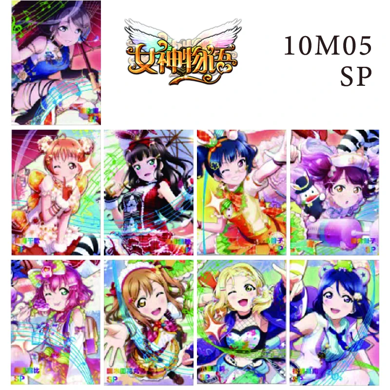 

Goddess Story 10M05 Sp Puzzle Cards Lovelive Anime Characters Ruby Kurosawa Takami Chika Cartoon Toys Collectible Cards