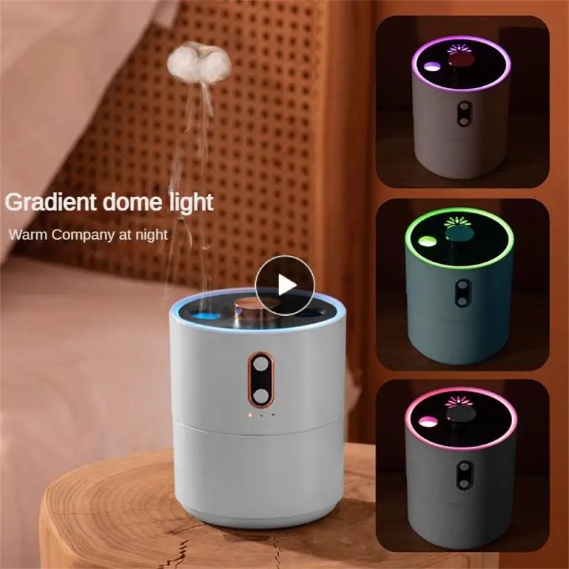 

Two Light Colors Air Atomizer Mist Humidifier Abs Simulated Volcanic Eruption 450ml Capacity Air Humidifier Household Products
