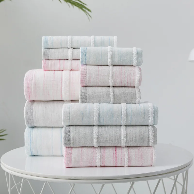 

Полотенца из 100 хлопка для мужчин и женщин, простая хлопковая Бытовая детская мочалка, абсорбирующее мягкое Марлевое полотенце, пляжное пол...