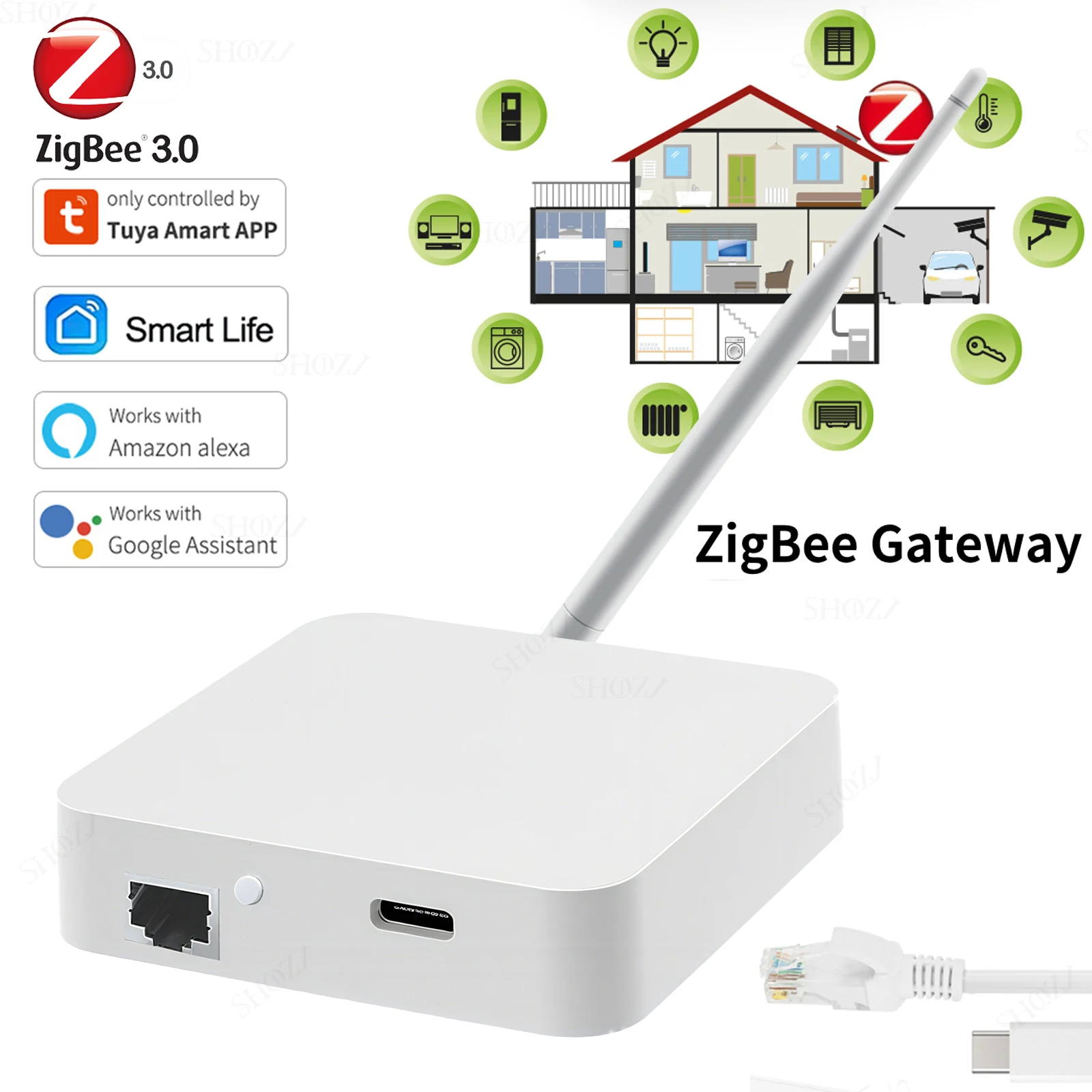 

Умный концентратор SHOJZJ Tuya ZigBee 3.0