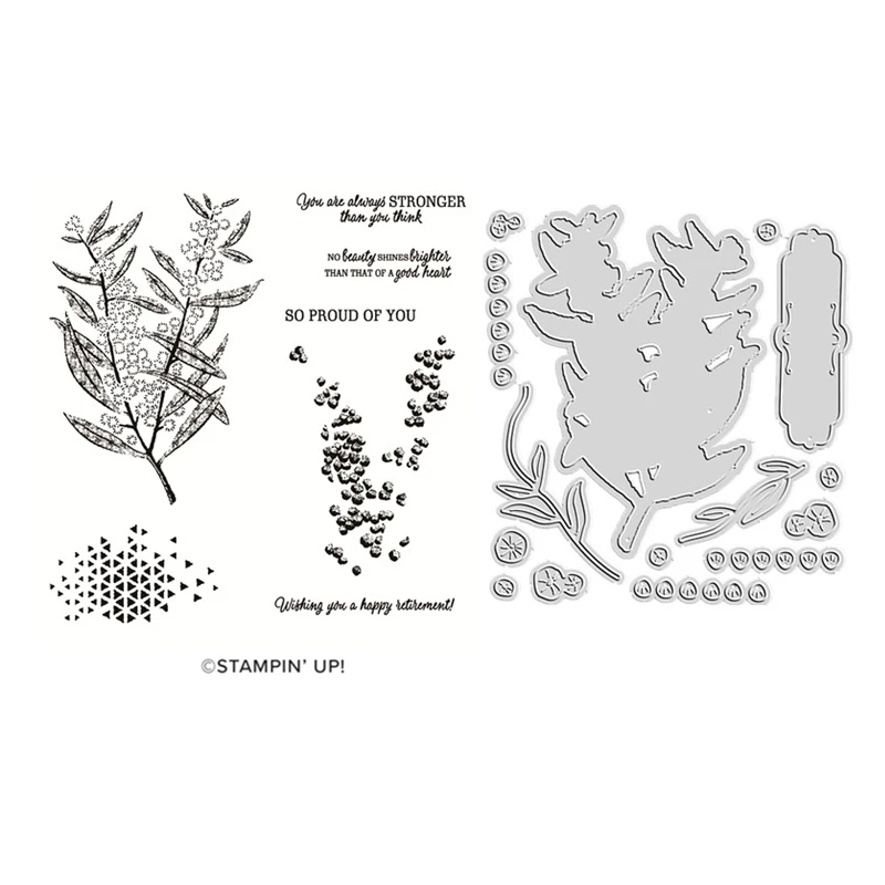 

So Proud Of You Latest Flower 2022 Catalog Cutting Dies Clear Stamp Scrapbooking For Paper Making Frame Card Craft