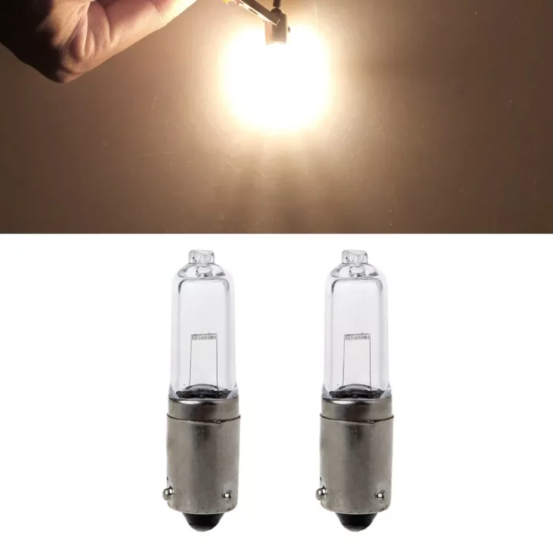 

2 Pcs BAY9S H21W Halogen Light Bulb Backup Indicator Fog Car Lamp 12V 1.9A 250LM