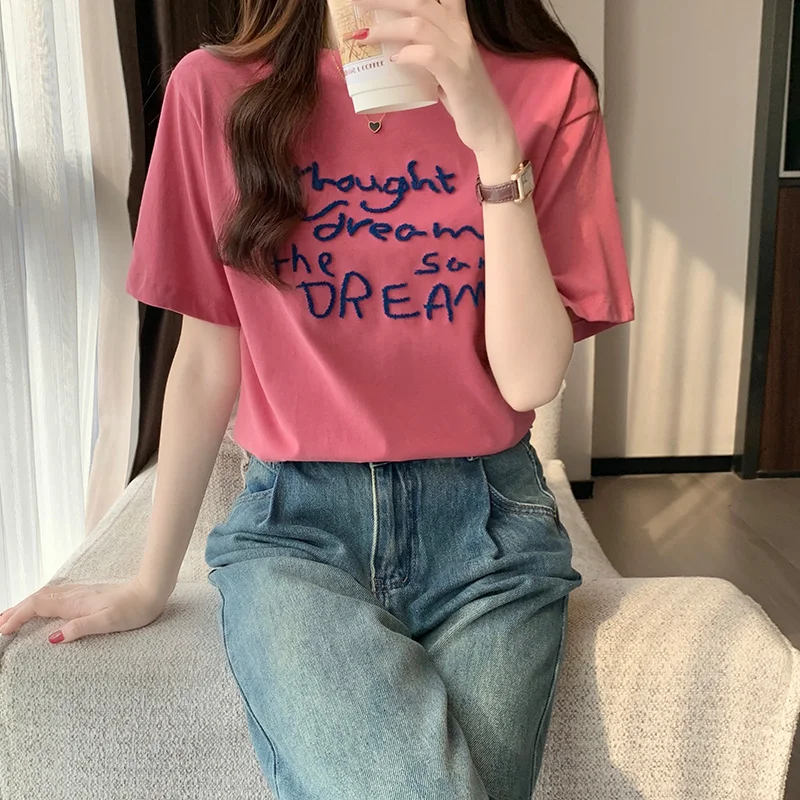 Женские хлопковые футболки GAODINGLAN с принтом дракона и фруктов женские топы