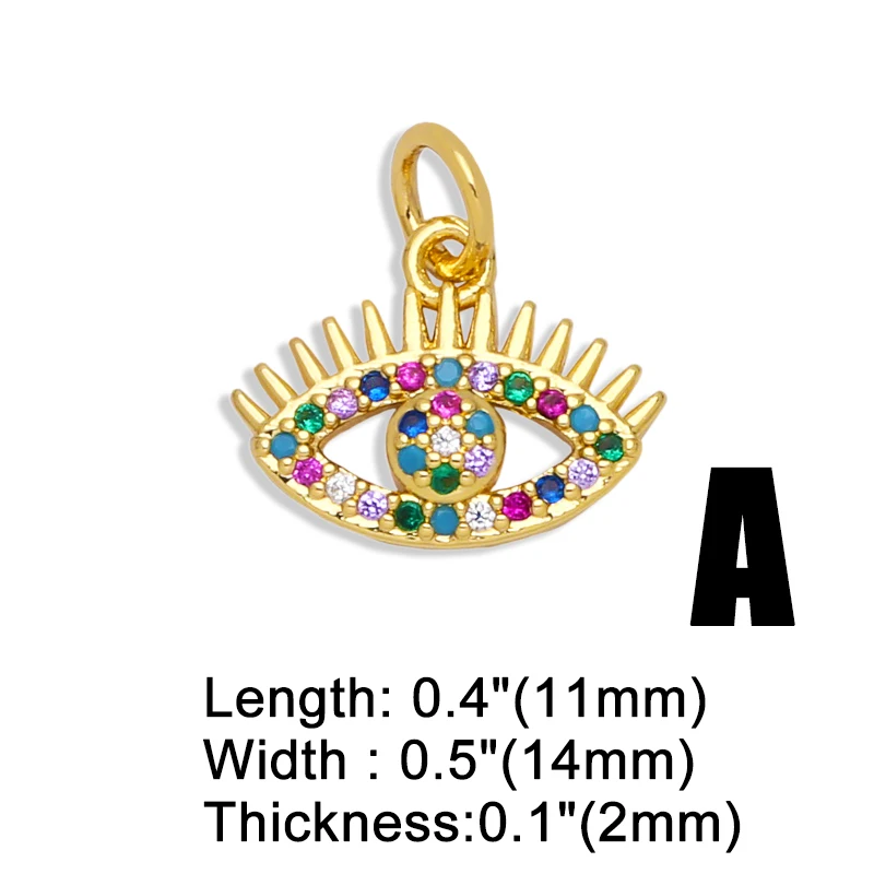 Кулон OCESRIO для женщин маленький Радужный от сглаза ювелирные изделия Маленькая