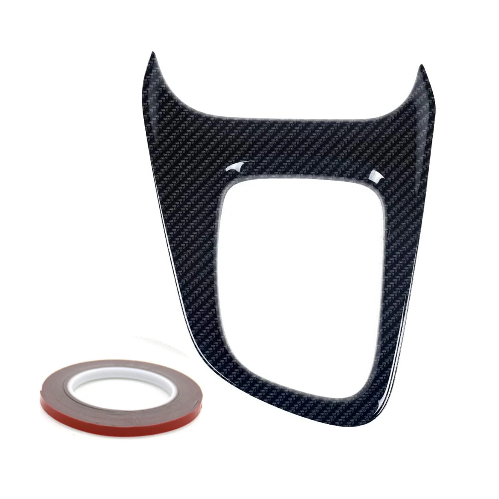 

Black Carbon Fiber ABS Car Central Gear Shift Knob Panel Frame Cover Trim For Toyota YARIS CROSS 2020 2021 Console Panel