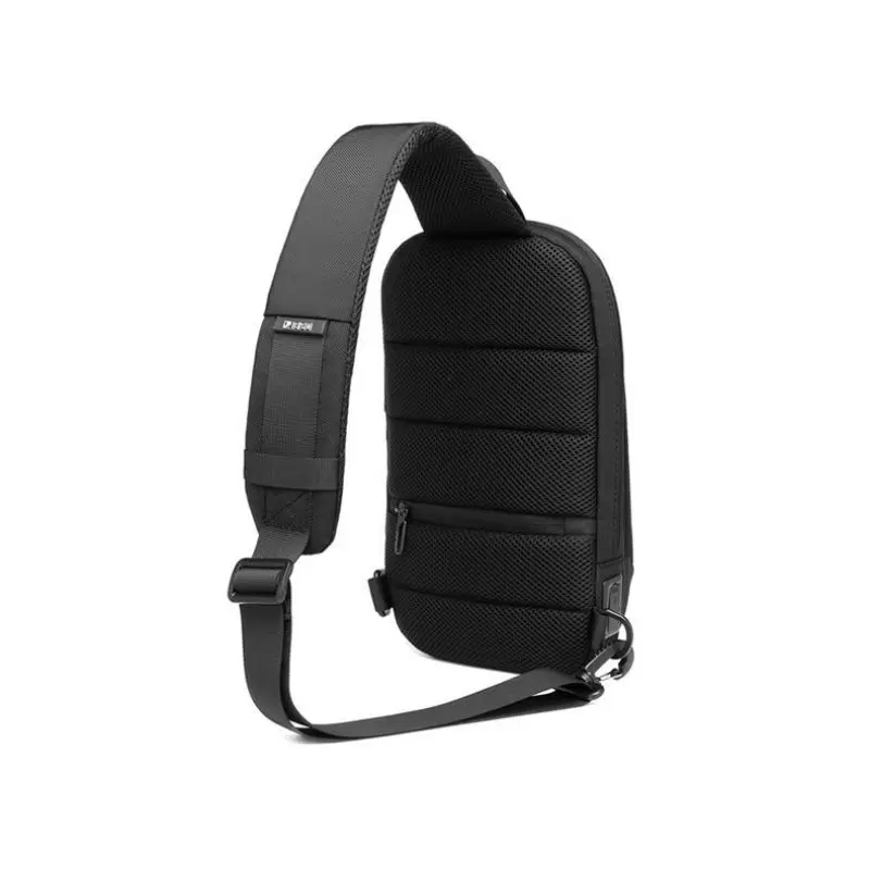 Business USB Chest Bag Men's Fashion Outdoor Chest Bag Sports Running Cycling Pack Travel Shoulder Bag Phone Pouch Bags for Male