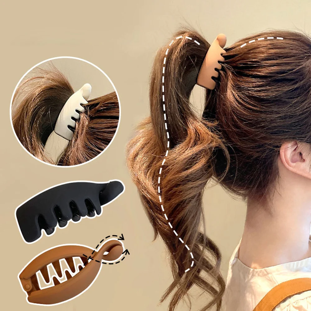 

Geometric Shark Clip Ponytail Clip Geometric Hair Clip Ponytail Hair Grip Headwear Women Girls Hair Accessories