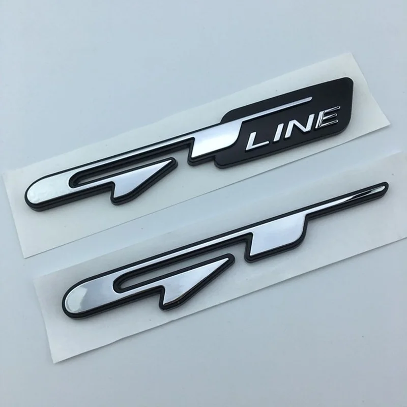 1X наклейка с эмблемой для тюнинга автомобиля наклейки буквами GT Line Kia Forte Ceed Stinger