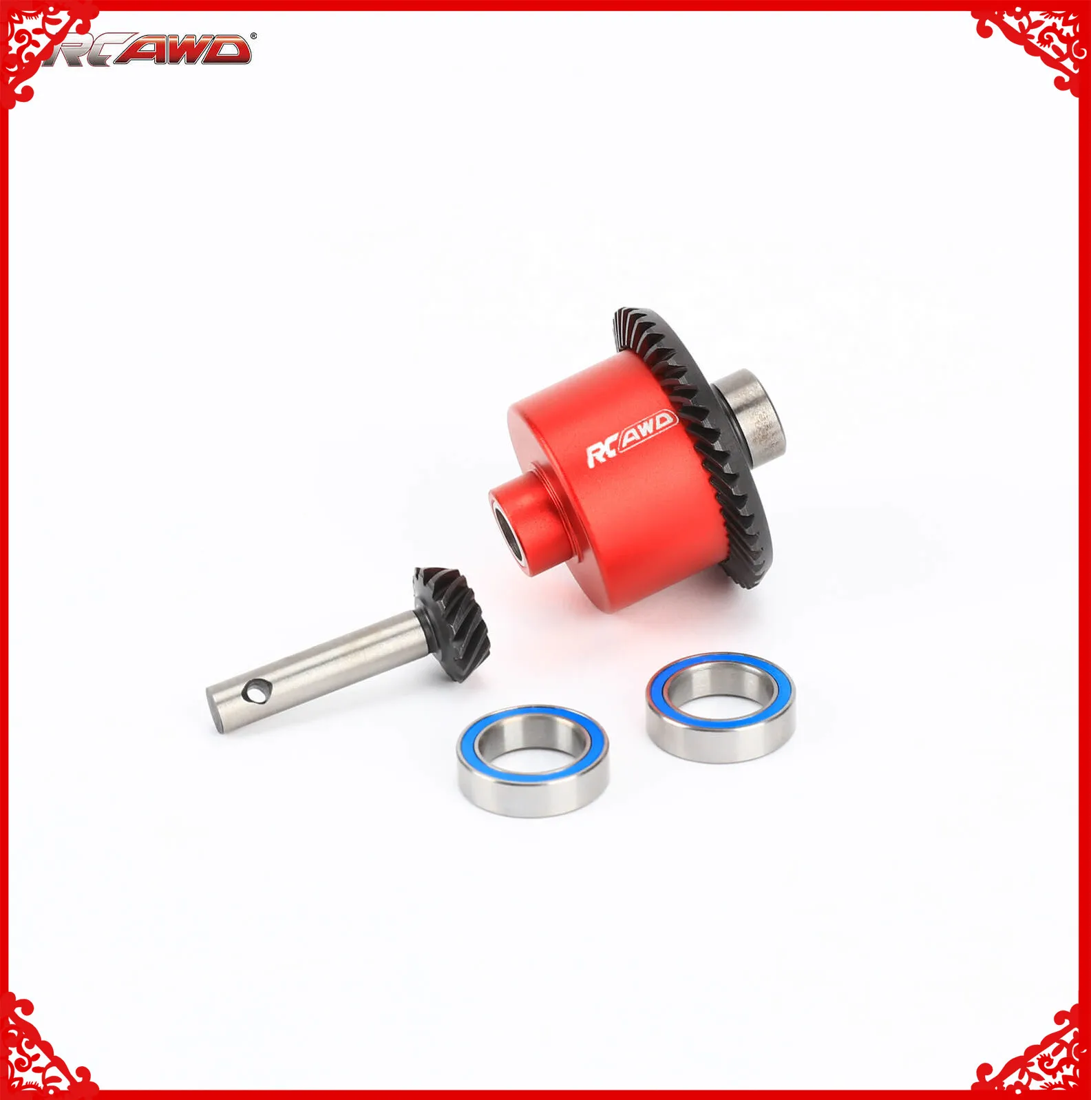 Задняя дифференциальная сборка 40T + 14T улучшенная передача для 1/10 LOSI Baja Rey 4WD Hammer U4