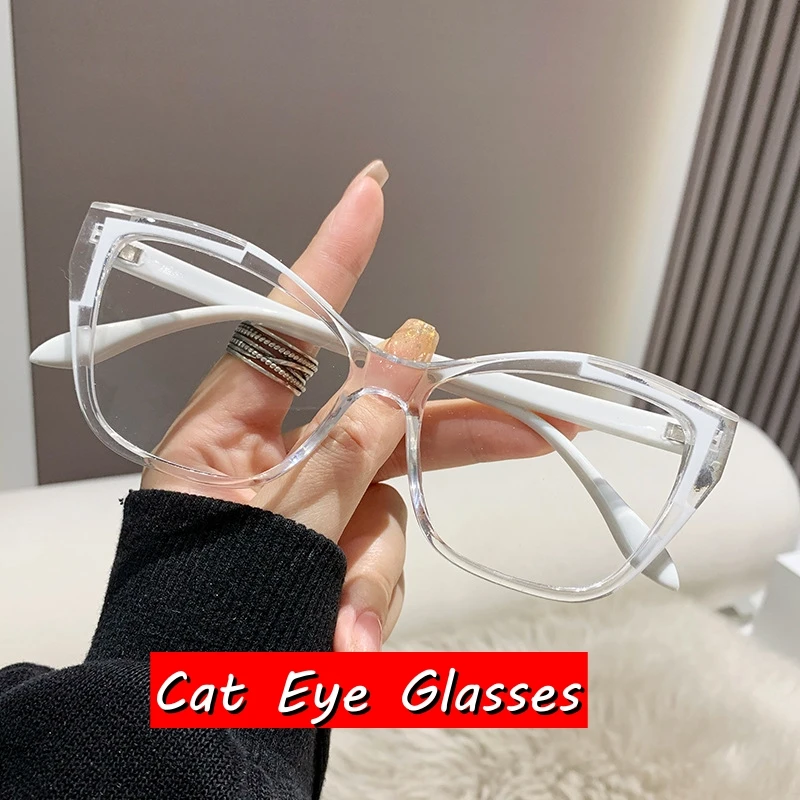 Женская оправа для очков кошачий глаз женщин круглая модная оптических модные