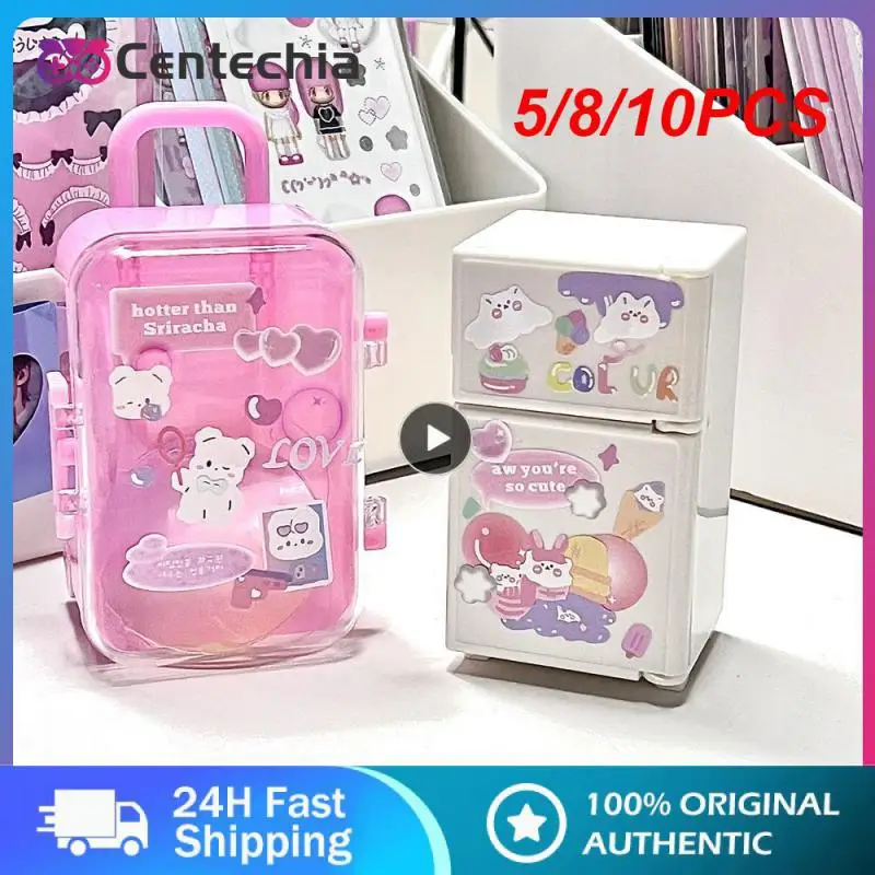 

5/8/10PCS Lovely Small Clutch Jewellery Box Packing Case Jewelry Storage Box Non-toxic And Safety Plastic Doll Miniature Toy