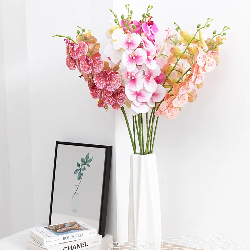 94 см искусственная Орхидея Бабочка 3D Декор для дома свадебная установка Шелковый