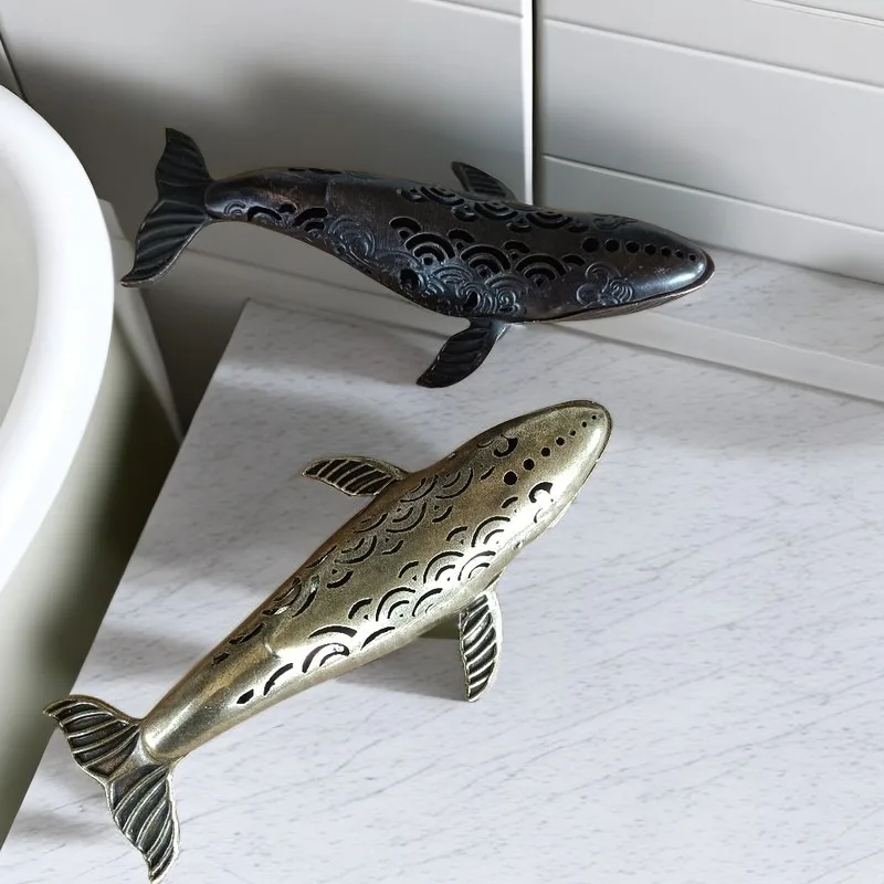 Античная бронзовая посуда подержанная печь для благовоний сна с Китом