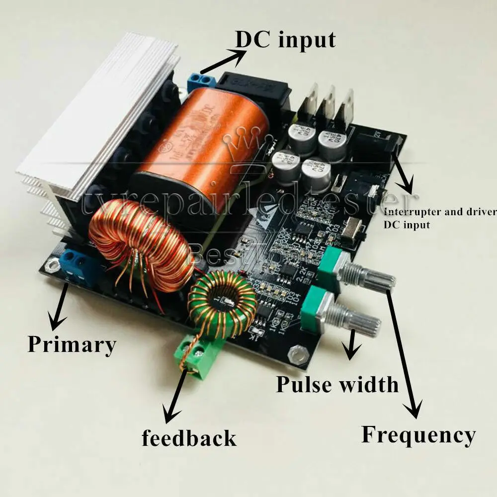 

1pcs SSTC integrated driver board product integrated solid state Tesla coil led tv bar