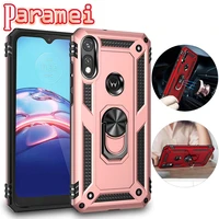 Shockproof Ring Case For MOTOROLA Play Plus Power Anti-Drop Bracket Phone Case Back Cover For MOTO E20 E30 E40 Edge20