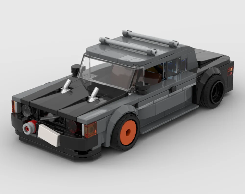 Moc 1977 242 Drift Speed Champions Racer Cars городской спортивный автомобиль строительный блок на