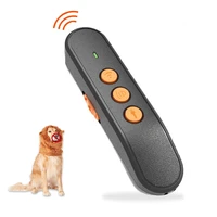 ultrasonic dog repeller led flashlight anti bark dog training device handheld usb charging indoor outdoor dog training products