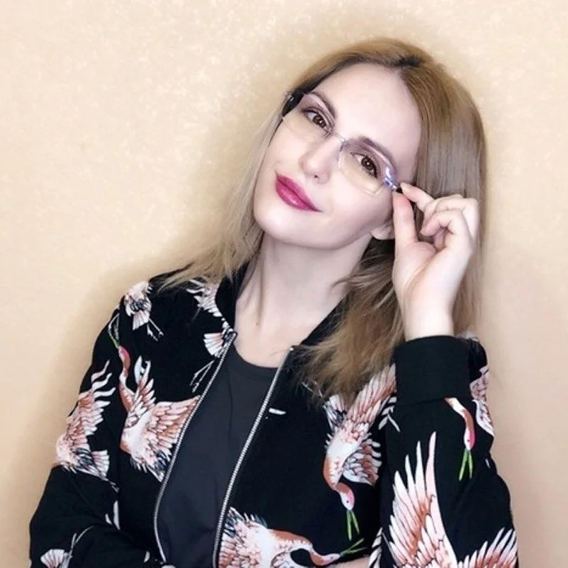 Женские очки для чтения модные с защитой от усталости дальнозоркости двойного
