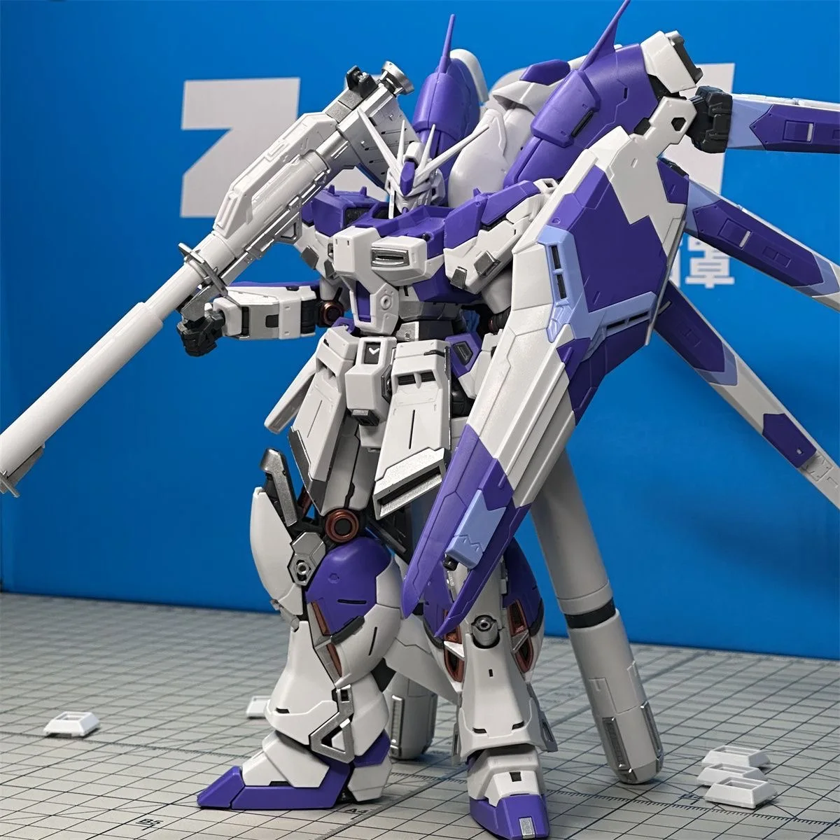 Фигурка ZHUJIANG RG Purple Hi Nu Action Figures HI-V RX-92-2, аниме-фигурка, масштаб 1144, сборная модель, пластиковые игрушки, подарок на день рождения (art.: 3920da397a180) - 3920da397a180