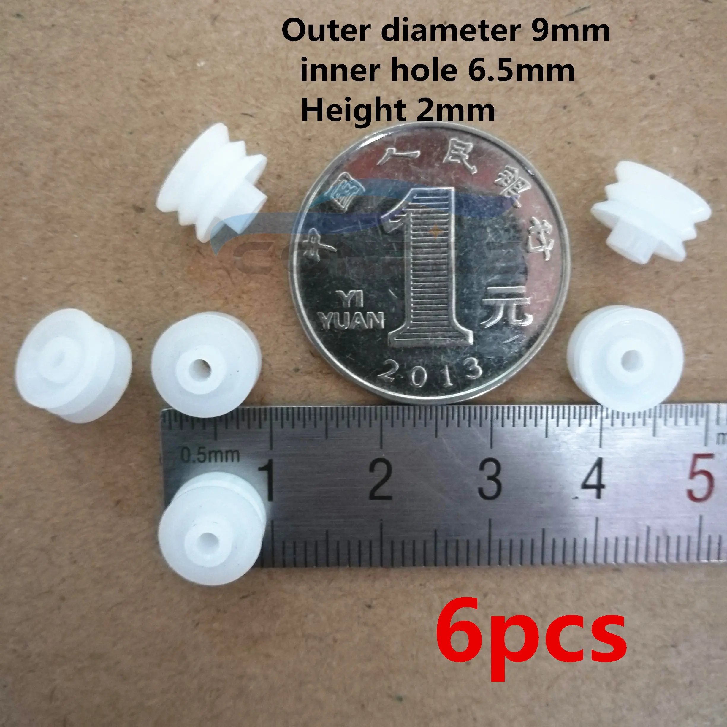 

6 шт. 9*6,5*2 мм двухслойный роликовый шкив для колеса, магнитофон, записывающее устройство, кассета, зажим, ролик, кассета, колода, стерео