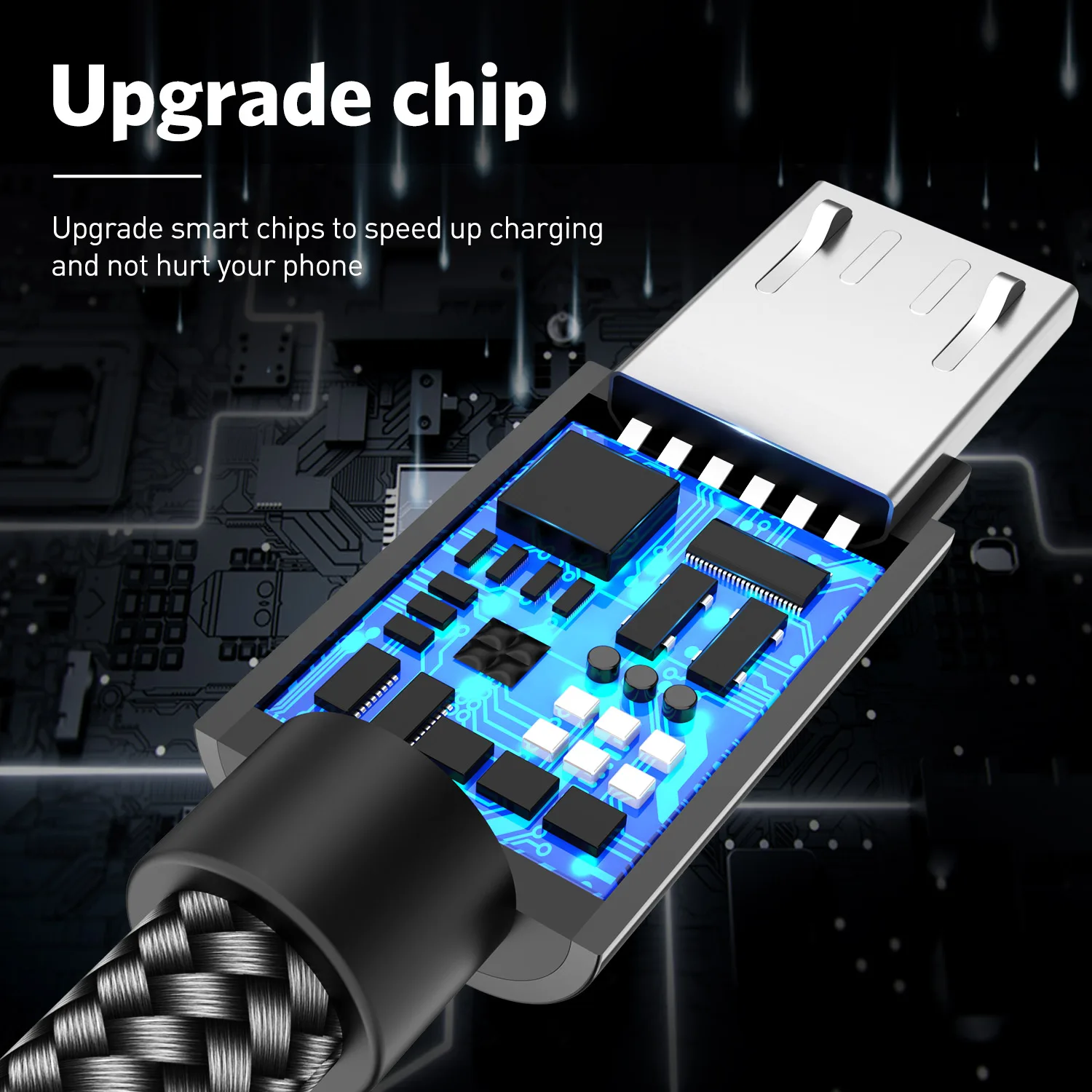 Кабель Для Быстрой Зарядки Micro Usb 2.4a Телефонов Xiaomi Redmi Note 5 Pro Oppo Android Передачи Данн...