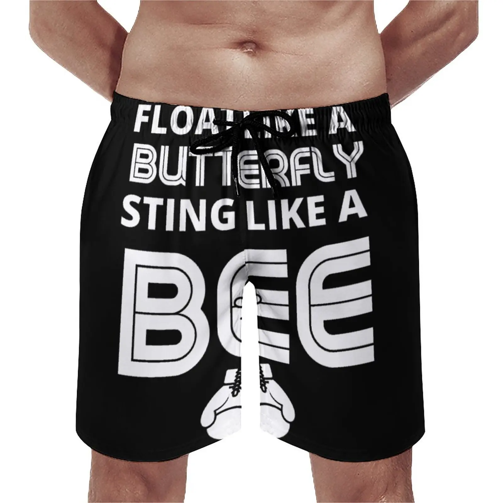 

Float Like A Butterfly Sting Like A Bee Muhammad Ali(1) Anime CausalUnique Adjustable Drawstring Breathable Quick Dry Men's Beac