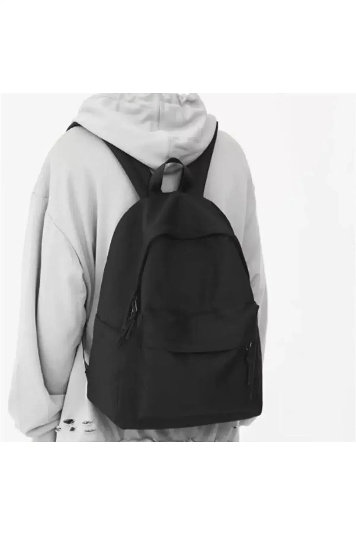 

Student Solid Color School Bag New Backpacks For Teenagers Large Capacity Travel Backpack High Quality Canvas Bookbag