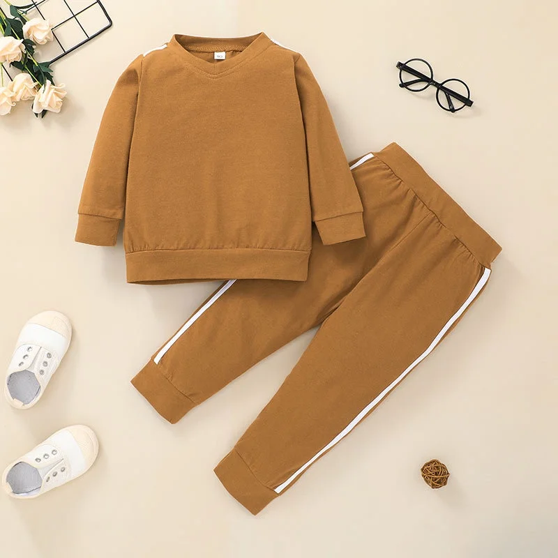 

Clothing Set Baby Boy 1-7Years Old Kids Long Sleeve T-shirt And Pant 2Pcs Outfit Toddler Infant Clothes Suit