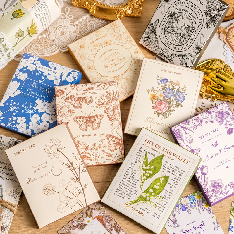 

8packs/LOT plant archives series retro message material paper sticker