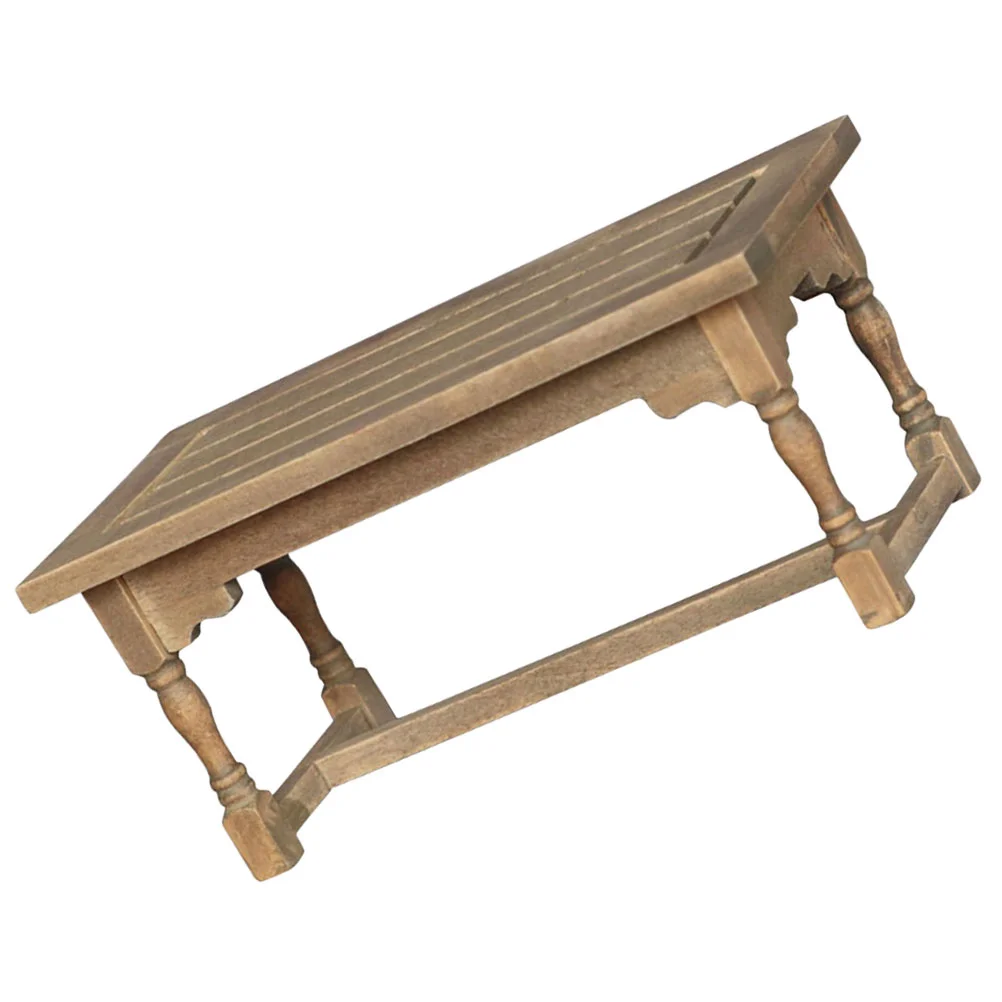 

Dolls House Table Miniature Accessory Wooden Table Dining Dessert Table Kitchen Decoration