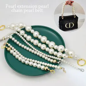 chanel pearl purse strap