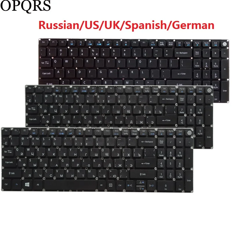 Для Acer Aspire F15 F5-521 F5-571 F5-571T F5-571G F5-572 F5-572G русская/английская/испанская/немецкая