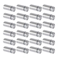 100 packs sign standoff screws stainless steel wall standoff mounts nail for glass artwork and displays 12 x 1 inch