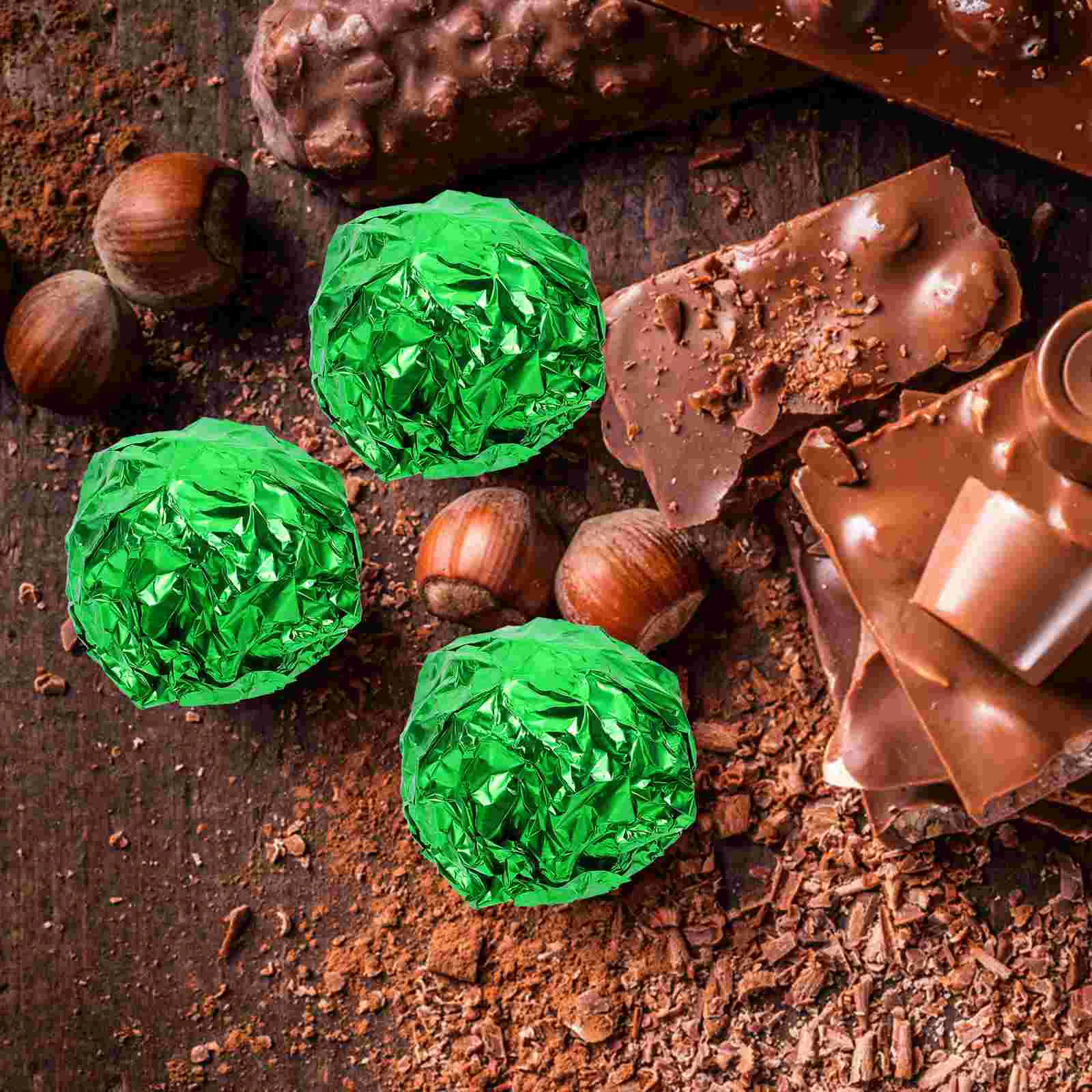 100 шт. оловянная фольга бумажные шоколадные батончики упаковка для барбекю