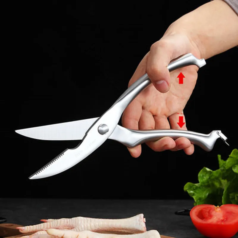 Kitchen Scissors Multifunctional Stainless Steel Household Chicken Bone Fish Vegetables Barbecue Food Tools | Инструменты