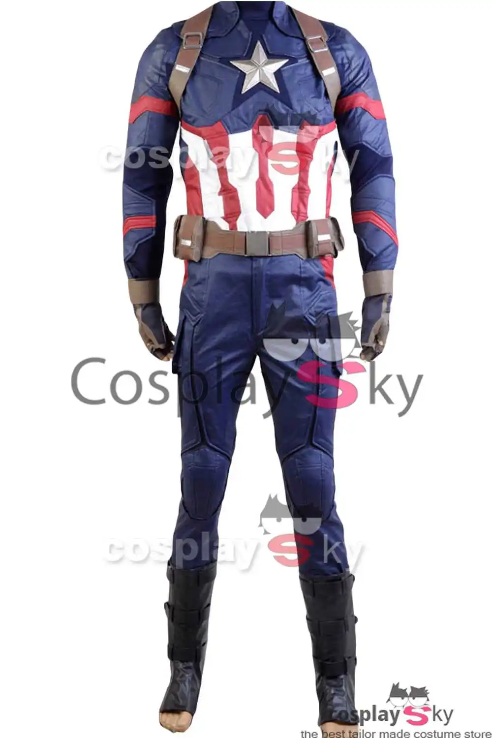 

Captain Uniform Cosplay Costume Adult Superhero Battle Uniform Costume Halloween Carnival Suits