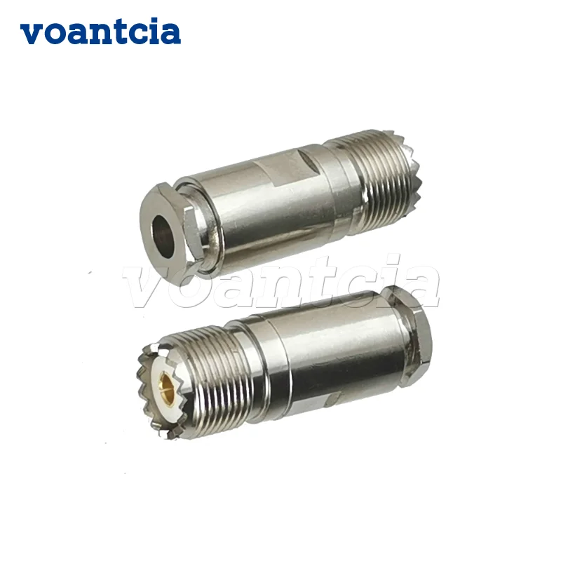 

10pcs UHF SO239 Female Jack Connector Clamp RG8X RG-8X LMR240 Cable RF Coaxial Brass Straight New