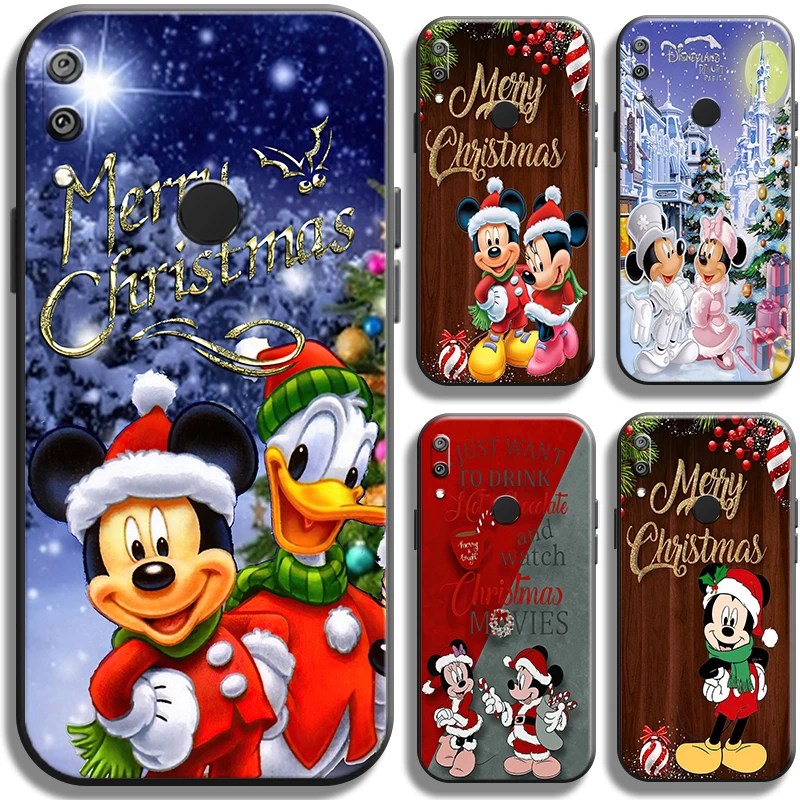 

Disney Mickey Merry Christmas For Huawei Y9 Prime Y6 Y6P Y7 Y7P Y7S Y8S Y8P Y9 Y9A Phone Case Shockproof Back Soft Black Shell