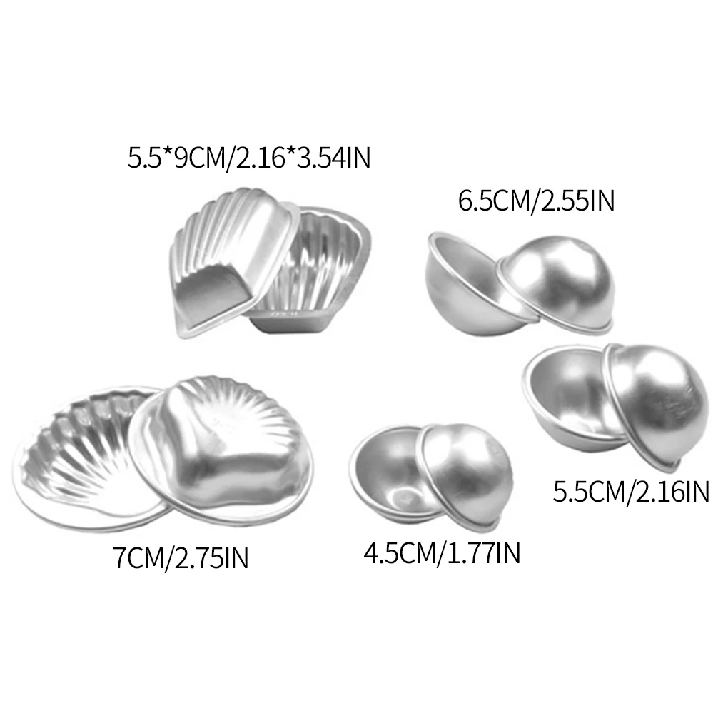 

Bath Molds Aluminium Alloy Crafting Moulds DIY Washable Cake Making Supplies Type 3