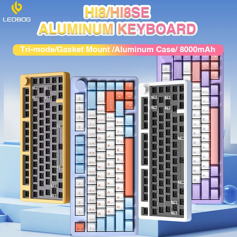 LEOBOG Hi8/Hi8SE алюминиевая механическая клавиатура/комплект Barebone 75% пользовательская