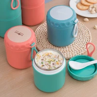 stainless steel sealed soup cup with lid insulated soup pot lunchbox office student breakfast cup cereal cup bento box