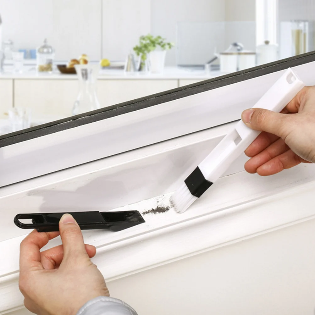 

Многофункциональная щетка для мытья окон, инструмент для чистки с отсоединяемым пылесборником (черный)